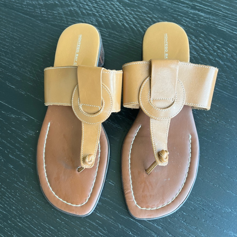 Montego Bay Club Sandals in Tan